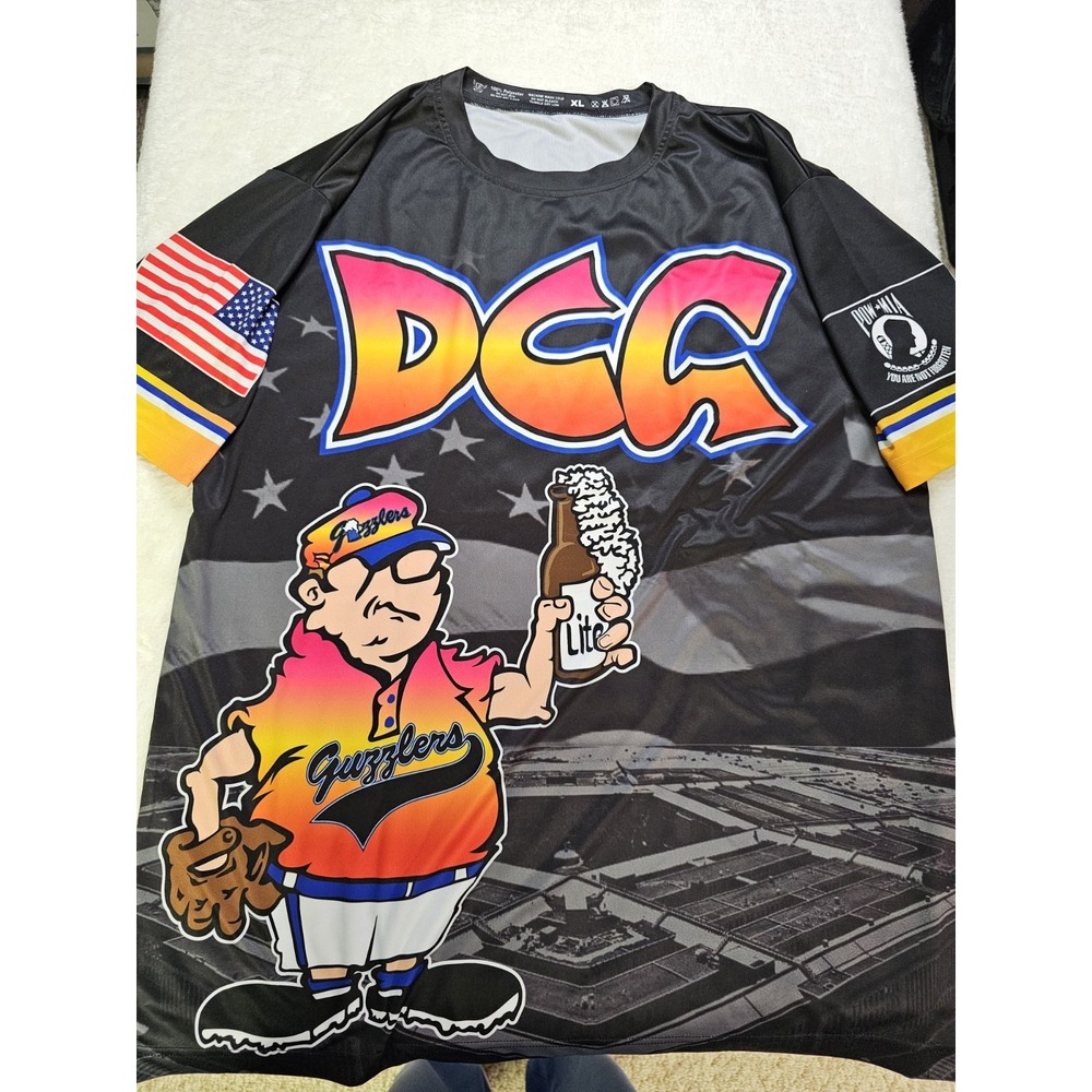 Guzzlers Team Jersey #22 Fast Pitch‎ Team Streetwear Mens XL Beer Armed Services
